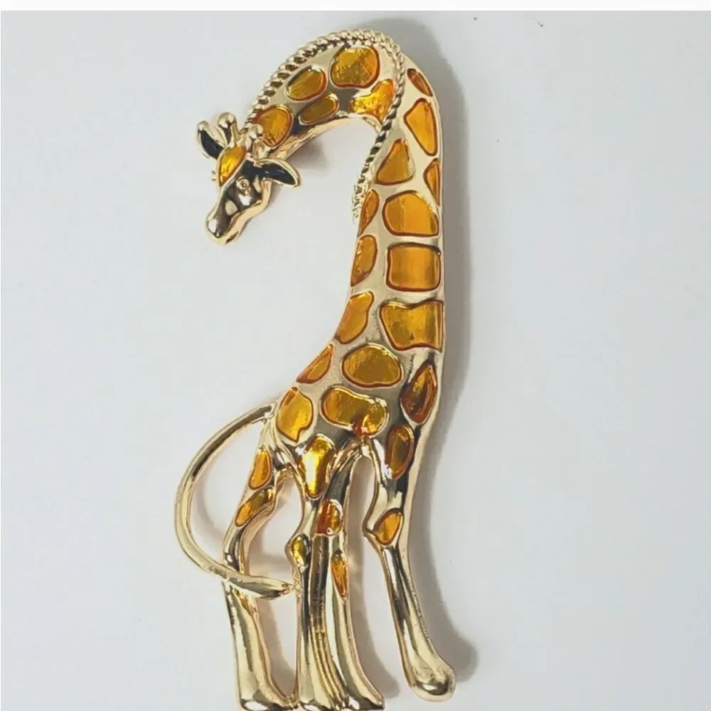 GIRAFFE Large Safari PIN BROOCH